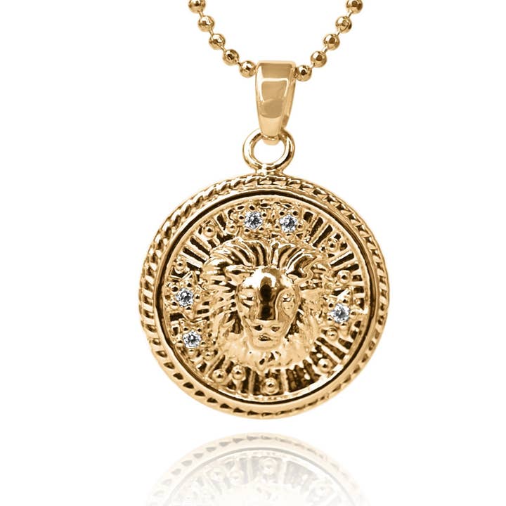 Leo Zodiac Coin Necklace for wholesale by Nomie