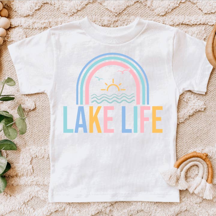 Lake Life Summer Beach Kids Tee Shirt for wholesale by AvaryMaeInspirations