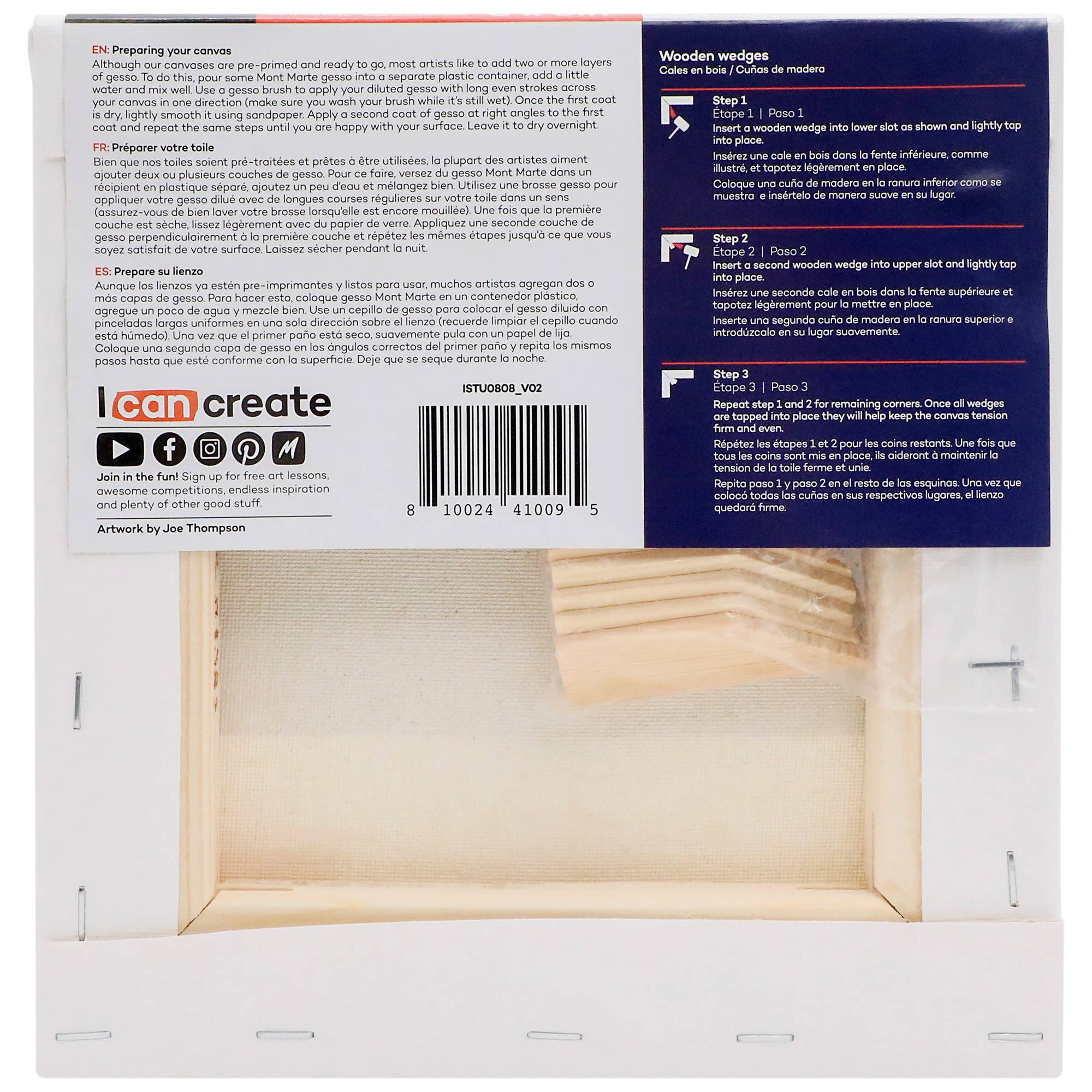 Mont Marte Usa, Inc. - Wholesale Painting Paper - Signature Single Thick Canvas (8in x 8in)1