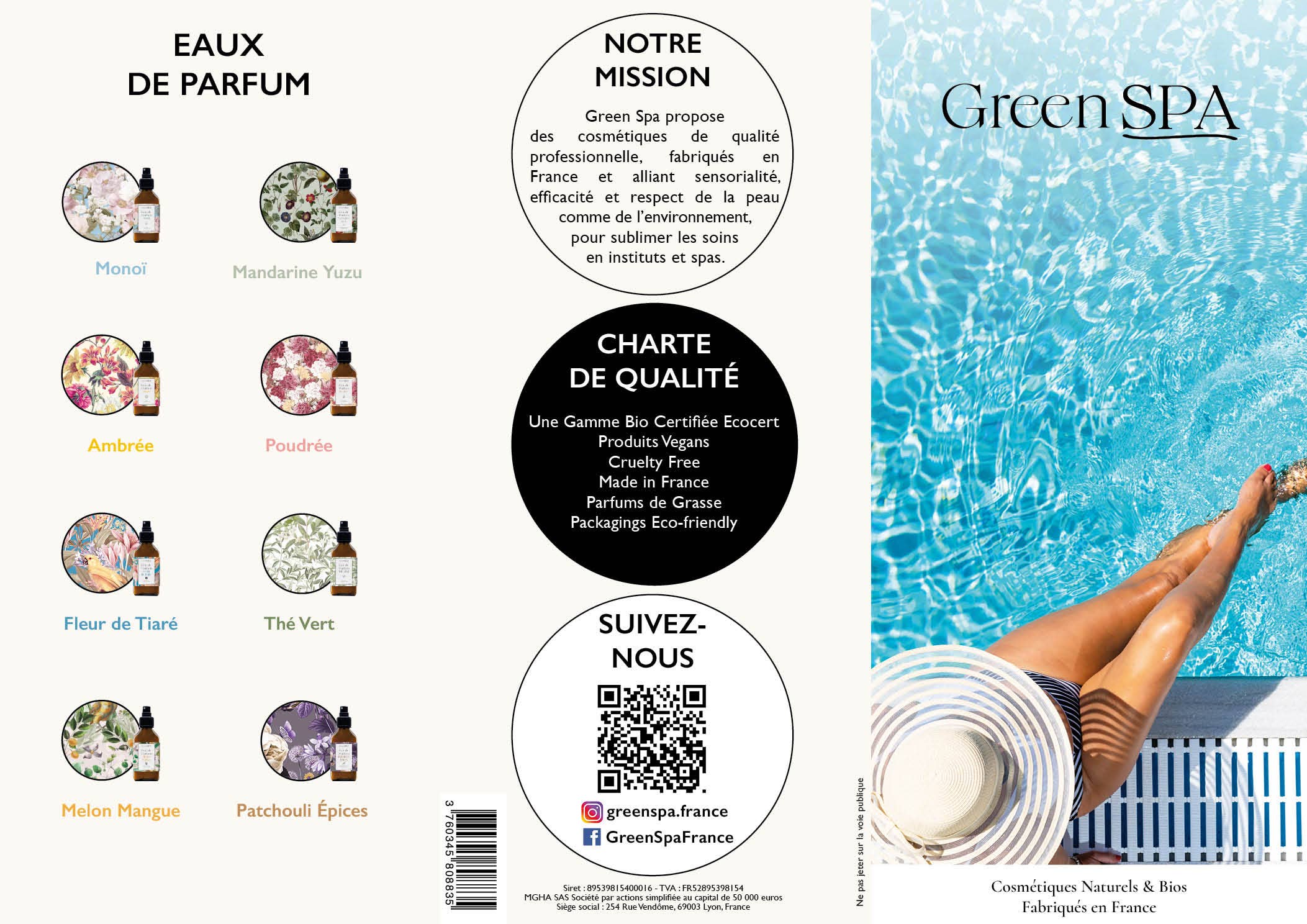 Green Spa - Wholesale Retailer Display - Beauty & Wellness - Green Spa Brochure (Set of 25)2