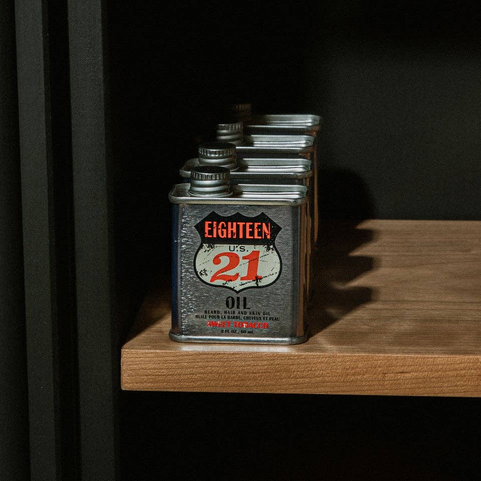 18.21 Man Made - Wholesale Beard Styling Product - Sweet Tobacco Beard, Hair and Skin Oil6