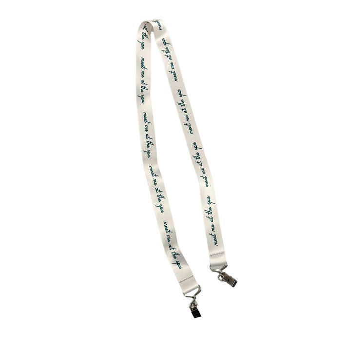 Meet Me at The Spa Clip Lanyard | Live Love Spa for wholesale by Lucky Owl