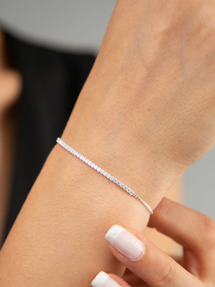 Bracelet femmes en argent 925 modèle Voie d'eau pour la vente par Volenia Silver