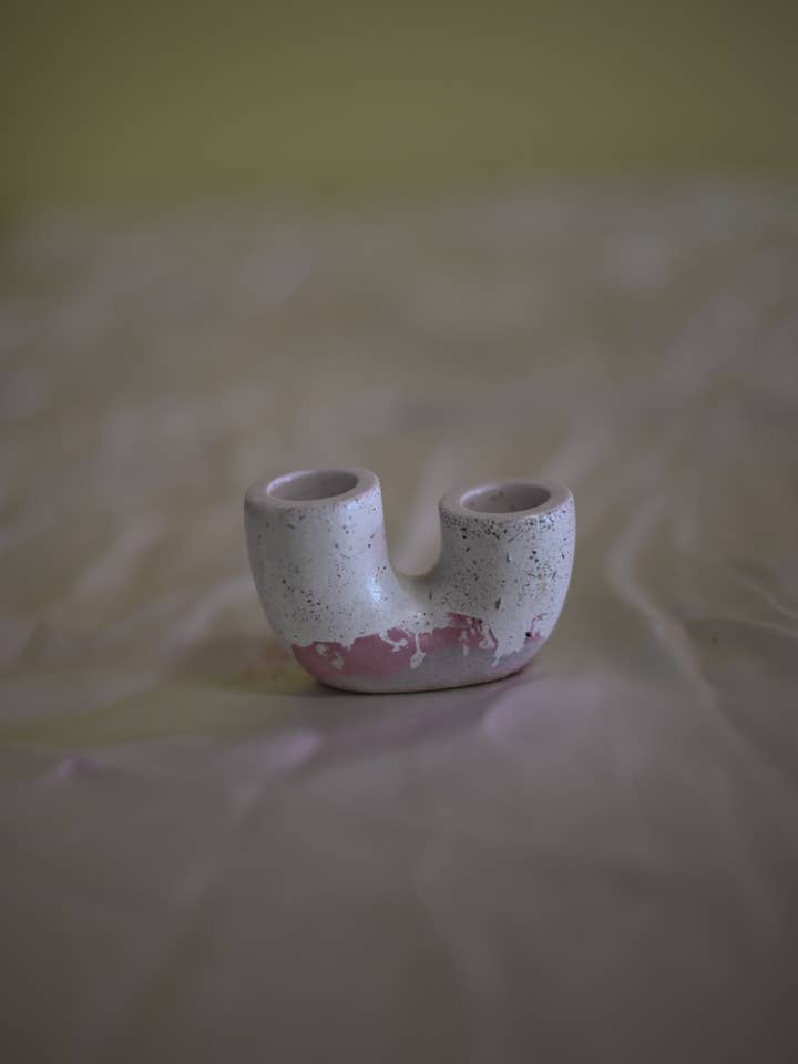 Portavelas con fideos | Home Decor Concrete Collection para venta al por mayor de Decor Ate Me Studios - Home & Candles