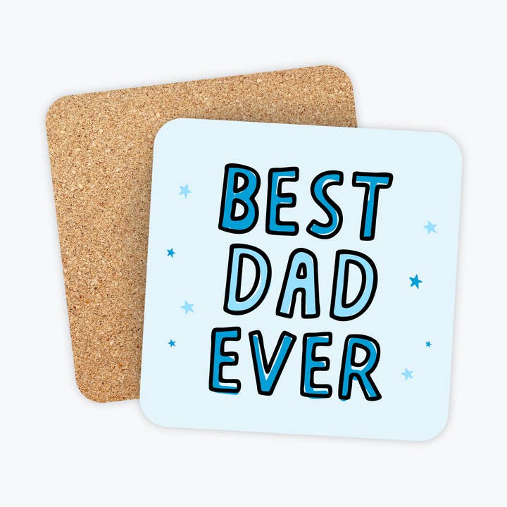 Father's Day Gifts - Best Dad Ever Coaster for wholesale by Kreate Paper Co.