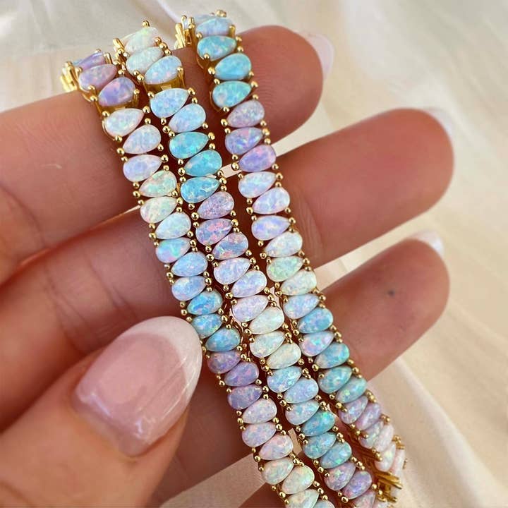 La Kaiser - Wholesale Tennis Bracelet - Dancing Opal Dreams Tennis Bracelet