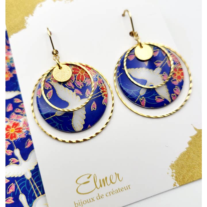 Elmer - Wholesale Dangle Earrings - Large HAN earrings / 4 colors