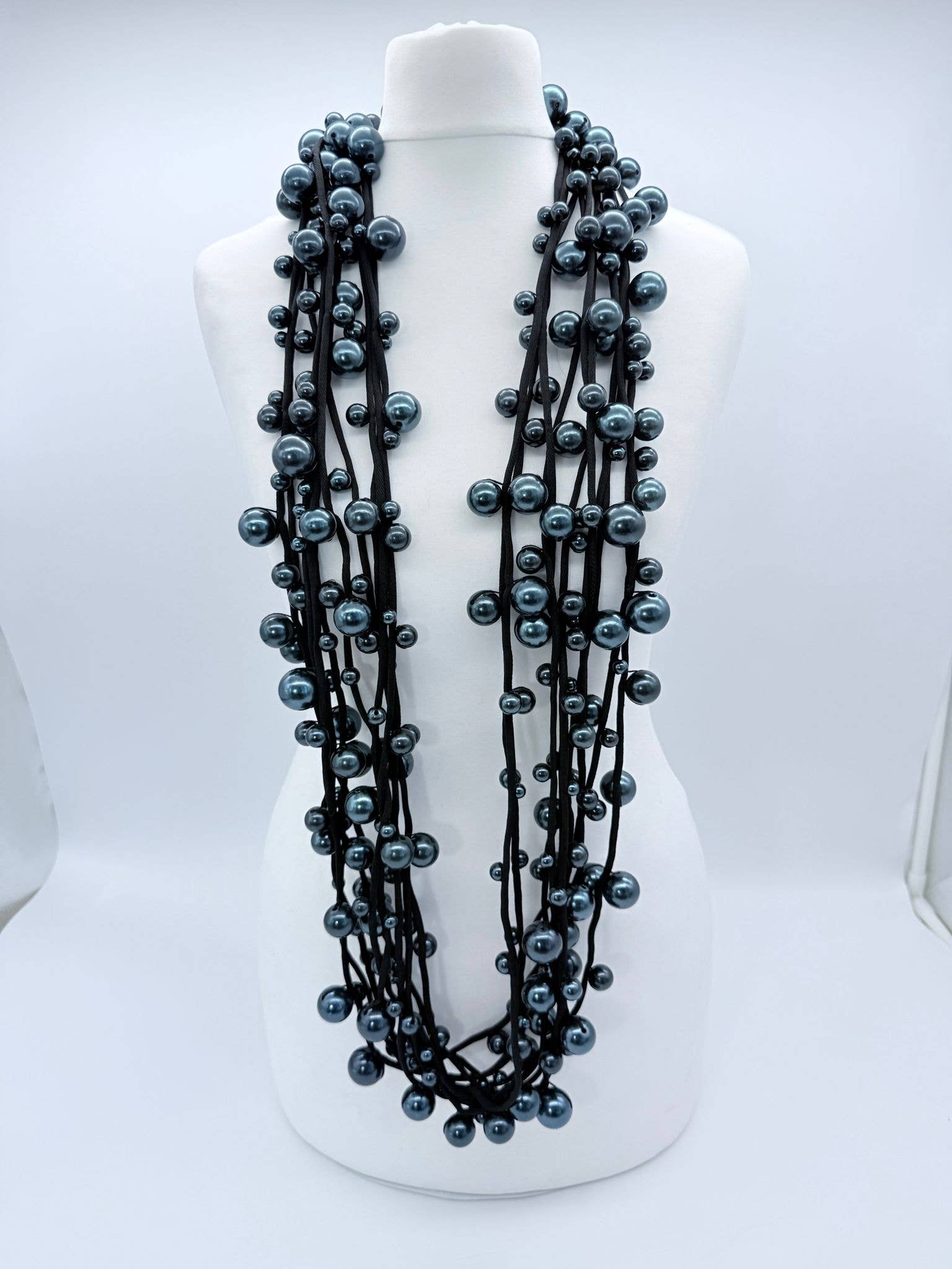 Jianhui London – Engroshandel Perlehalskæde – Faux perler på tekstil snor halskæder - Large20