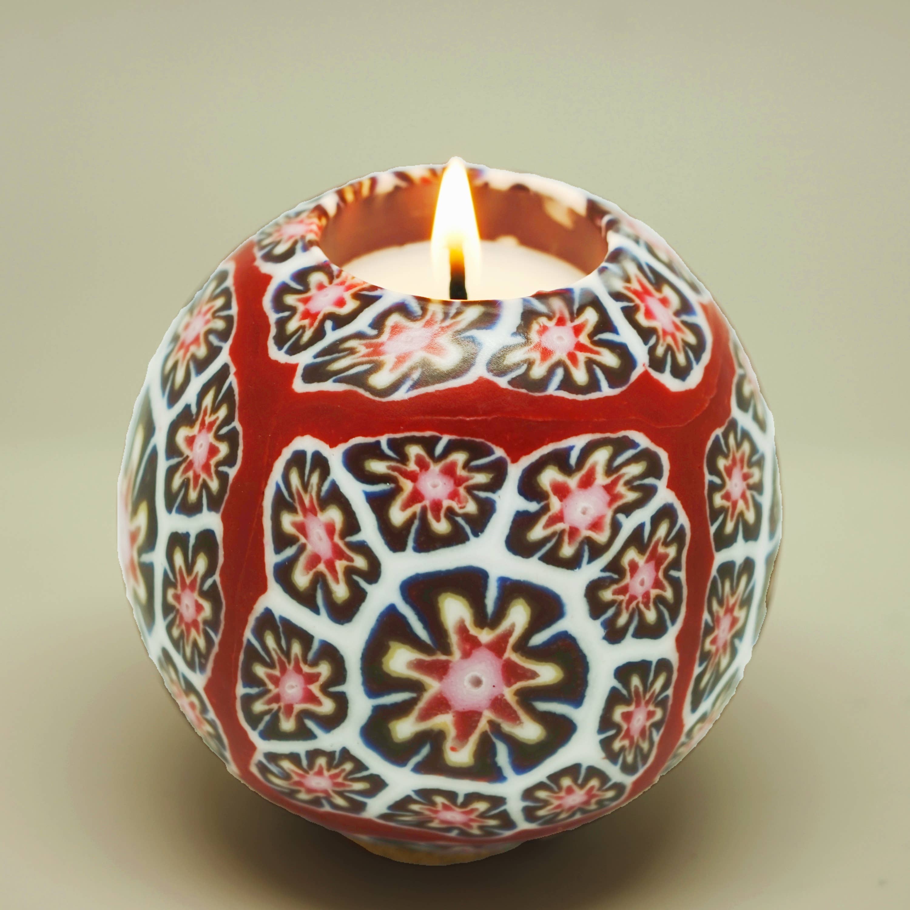 Alans Candle - Wholesale Grappige kaars - Burgundy Bloom, handgemaakte geurkaars van pure was8