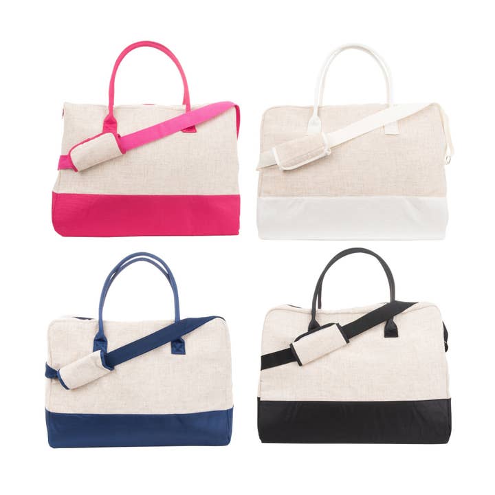 Mainstreet Collection - Wholesale Weekender Bag - Women's - Linen Duffle Bag1