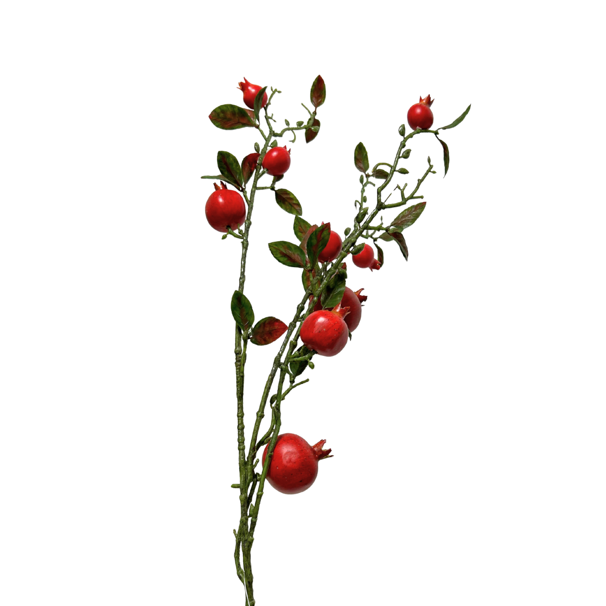 Jacobson - Wholesale Christmas Decoration - 32"L Pomegranate Spray Branch0