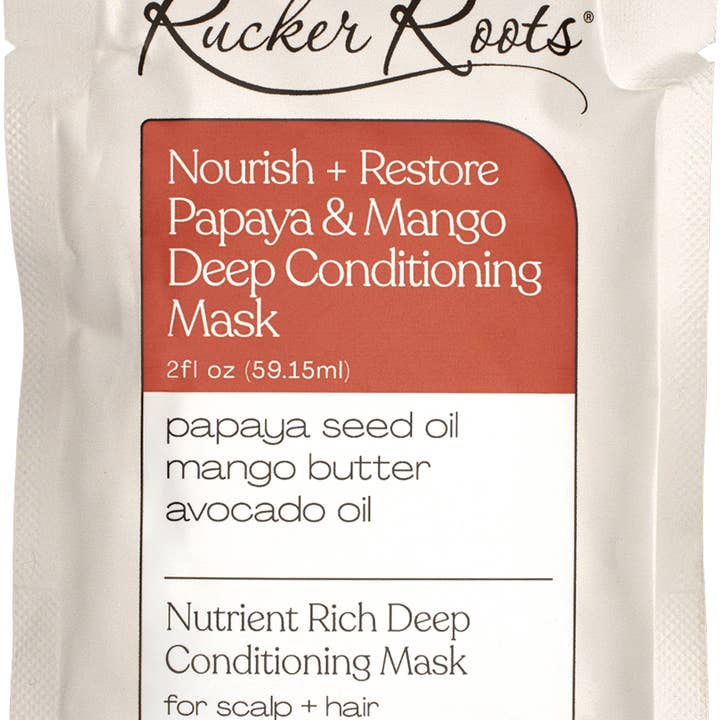 Nourish + Restore Papaya & Mango Deep Conditioning Mask - Sample Packet (2floz) for wholesale by Rucker Roots