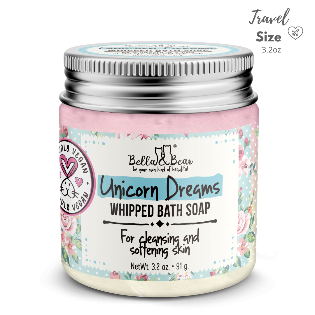 Bella & Bear - Vente Savons fouettés - Savon de bain fouetté Unicorn Dreams | Crème à raser mini 3,2 oz10