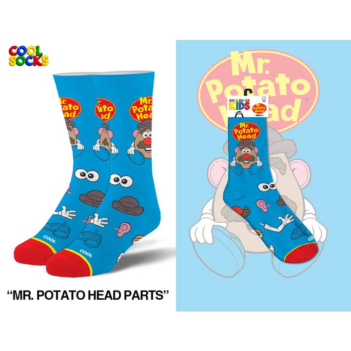 Cool Socks - Wholesale Socks - Kids - Mr Potato Heads - Kids 4-7 Crew