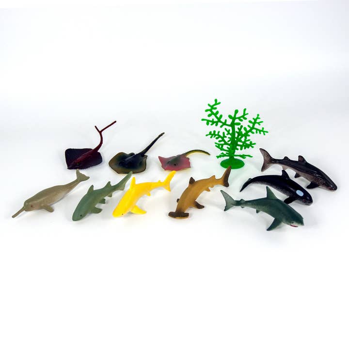 Deluxebase - Wholesale Toy Set - Kids - Cubitubes Animal Replicas - Sharks1