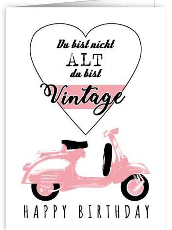 Du är inte gammal, du är vintage, 0726 för wholesale av Actetre Deutschland Gmbh