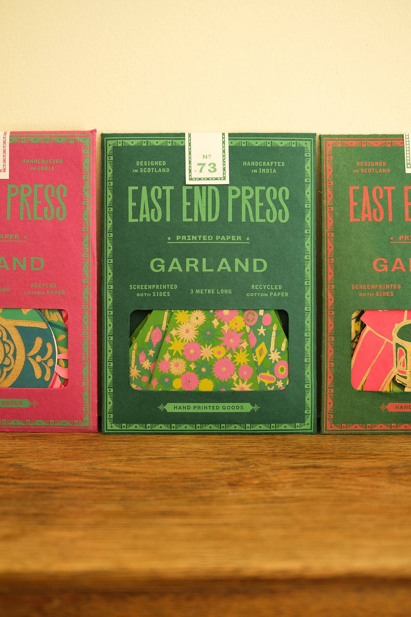 East End Press - Wholesale Bunting/Garland - UK/EU: Midcentury Trees Sewn Garland30