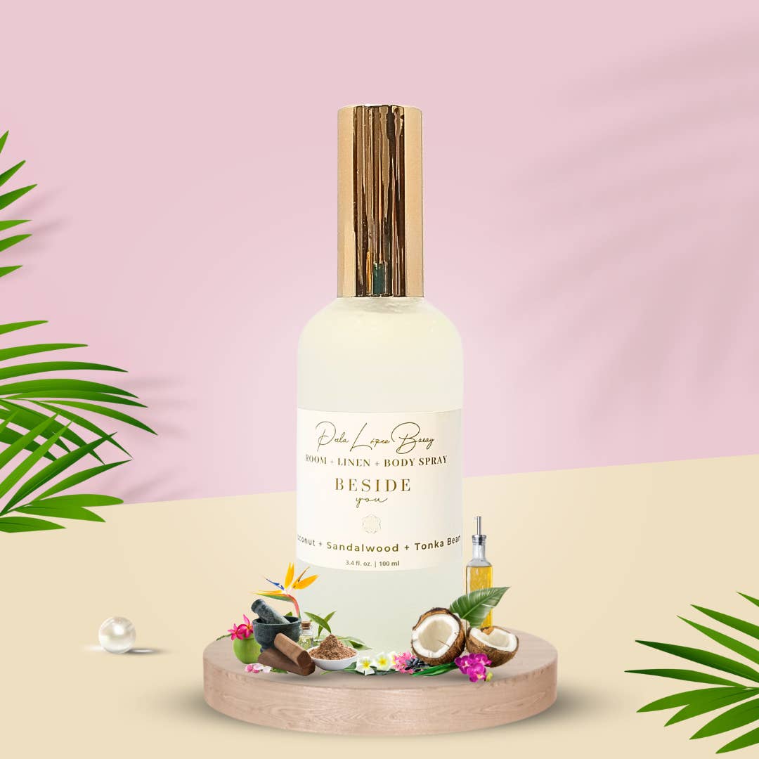 Perla López Baray - Vente Vaporisateurs d'ambiance et de linge - À côté de vous 3 en 1 Chambre + Linge + Spray pour le corps | Non toxique