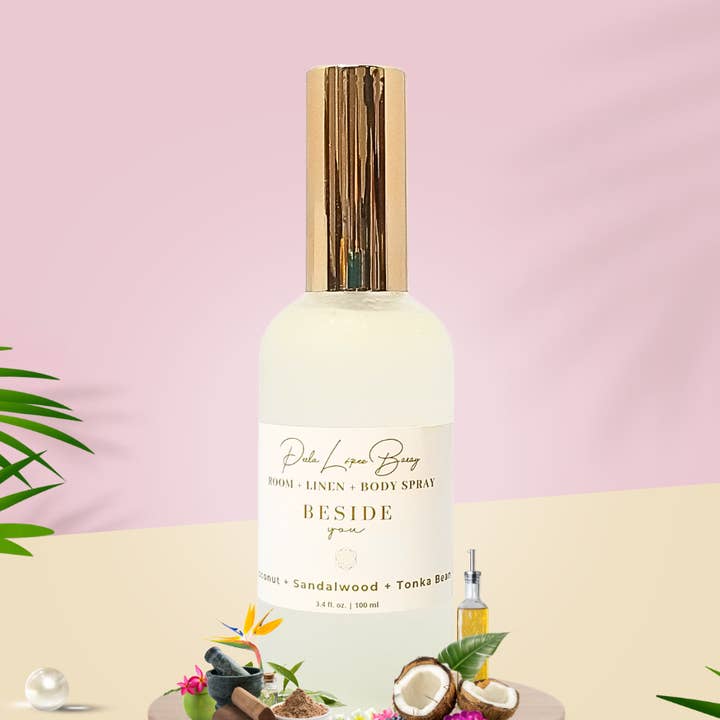 Perla López Baray - Vente Vaporisateurs d'ambiance et de linge - À côté de vous 3 en 1 Chambre + Linge + Spray pour le corps | Non toxique0