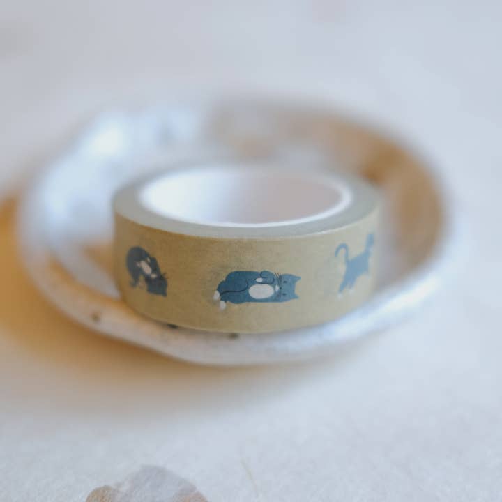 Justine Gilbuena - Wholesale Washi Tape - Plopping Cat Washi Tape2