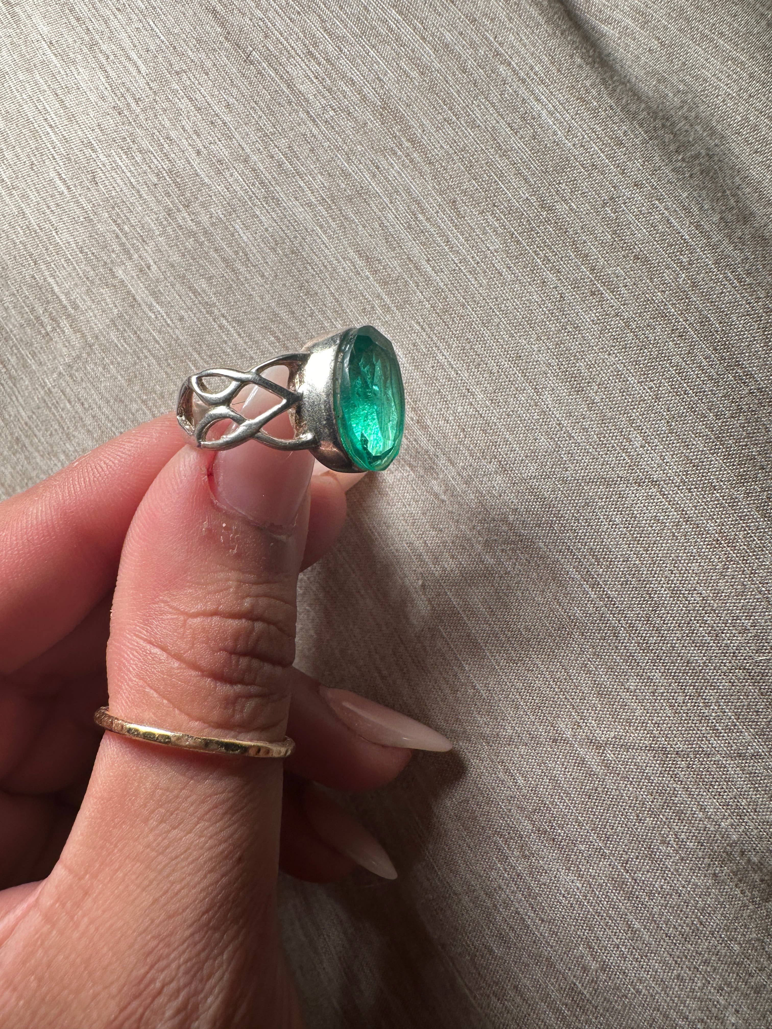 Celestial Avenue - Wholesale Cocktail/Statement Ring - Sterling Silver Moldavite Ring6