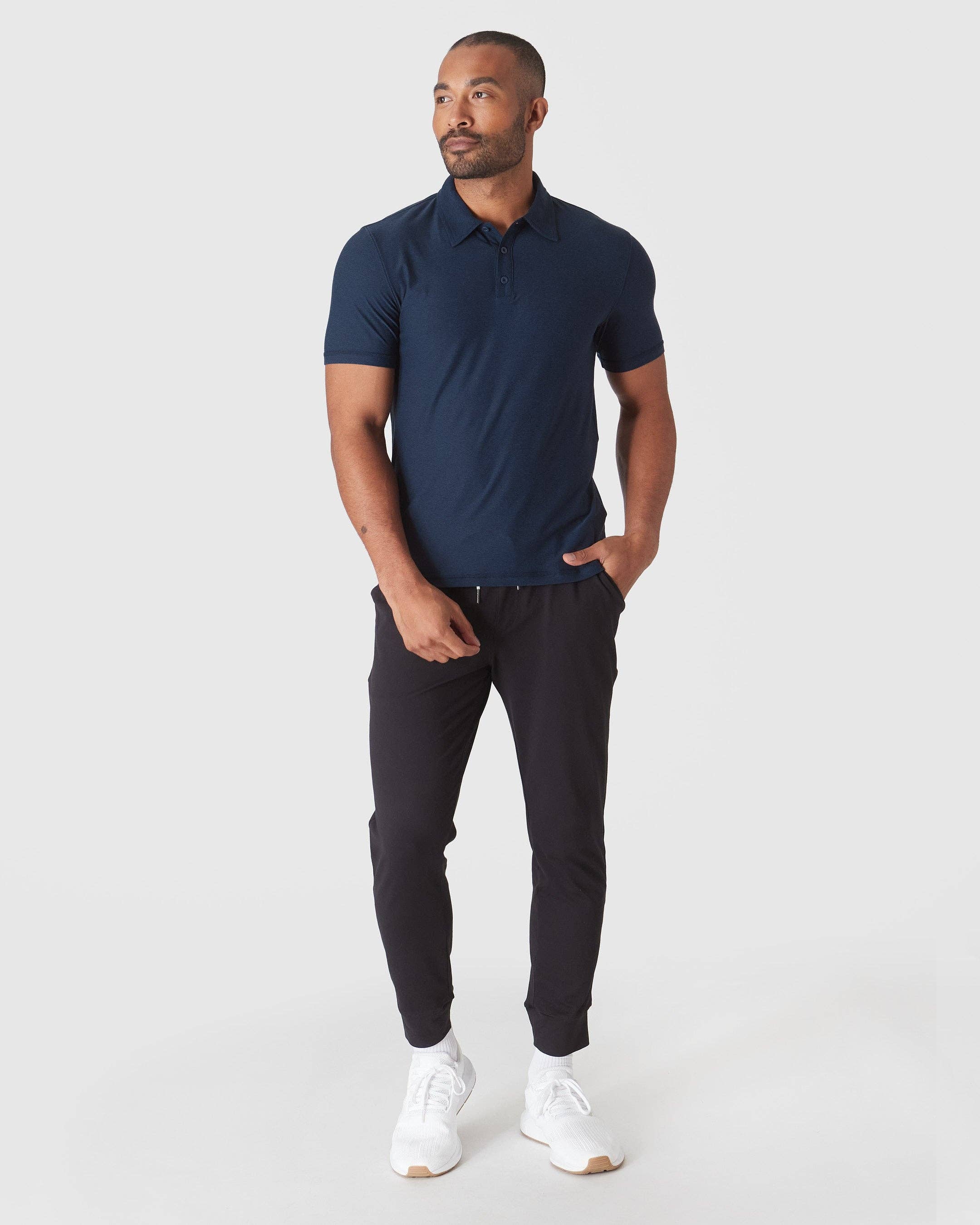 True Classic - Wholesale Polo - Men's - Dark Heather Cadet Active Polo 2.03