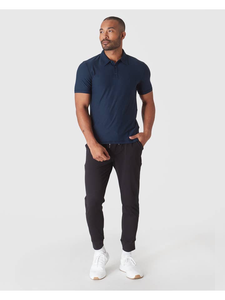 True Classic - Wholesale Polo - Men's - Dark Heather Cadet Active Polo 2.03