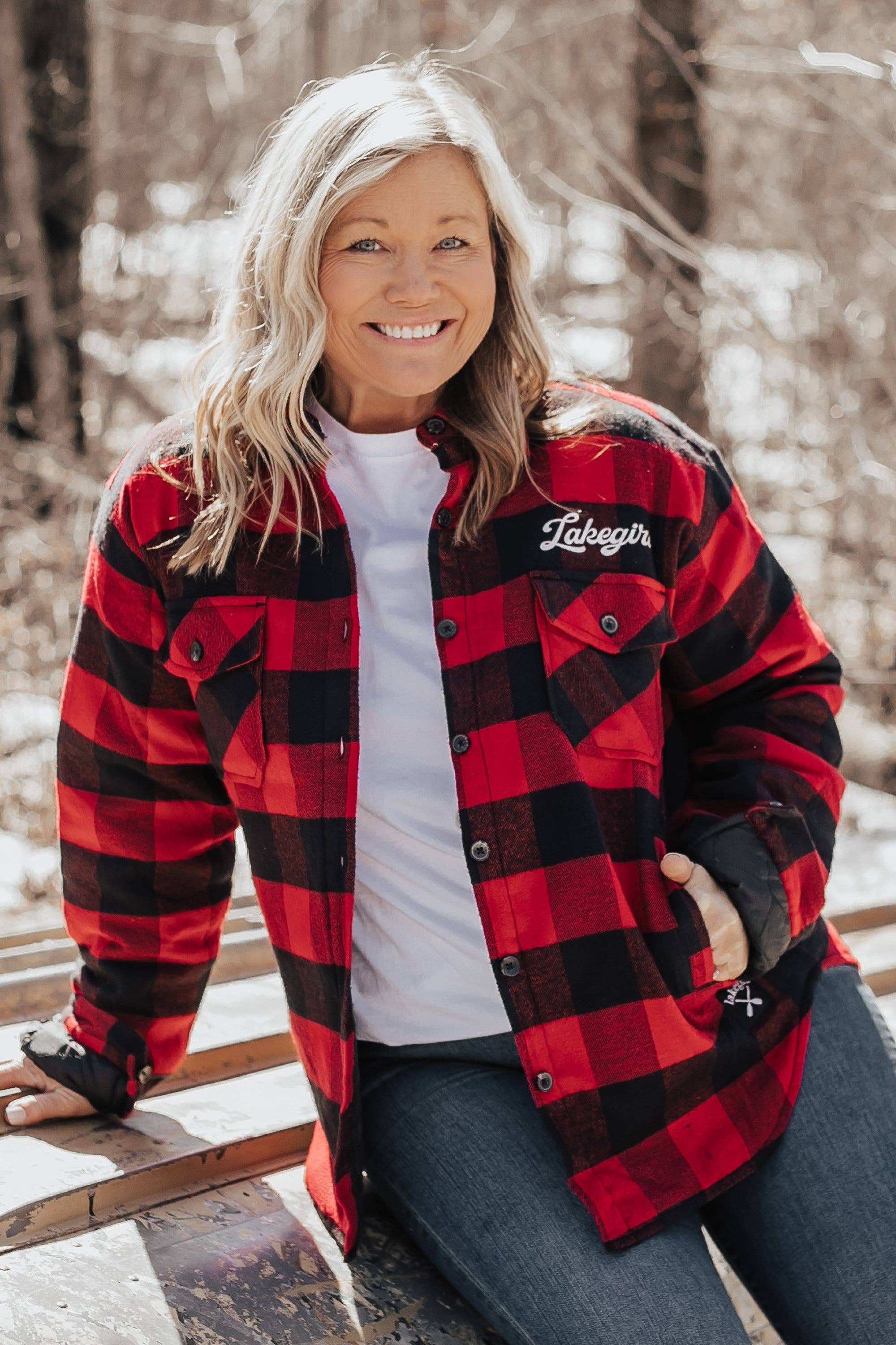 Lakegirl - Vente Veste-chemise – femme - Shacket à carreaux2