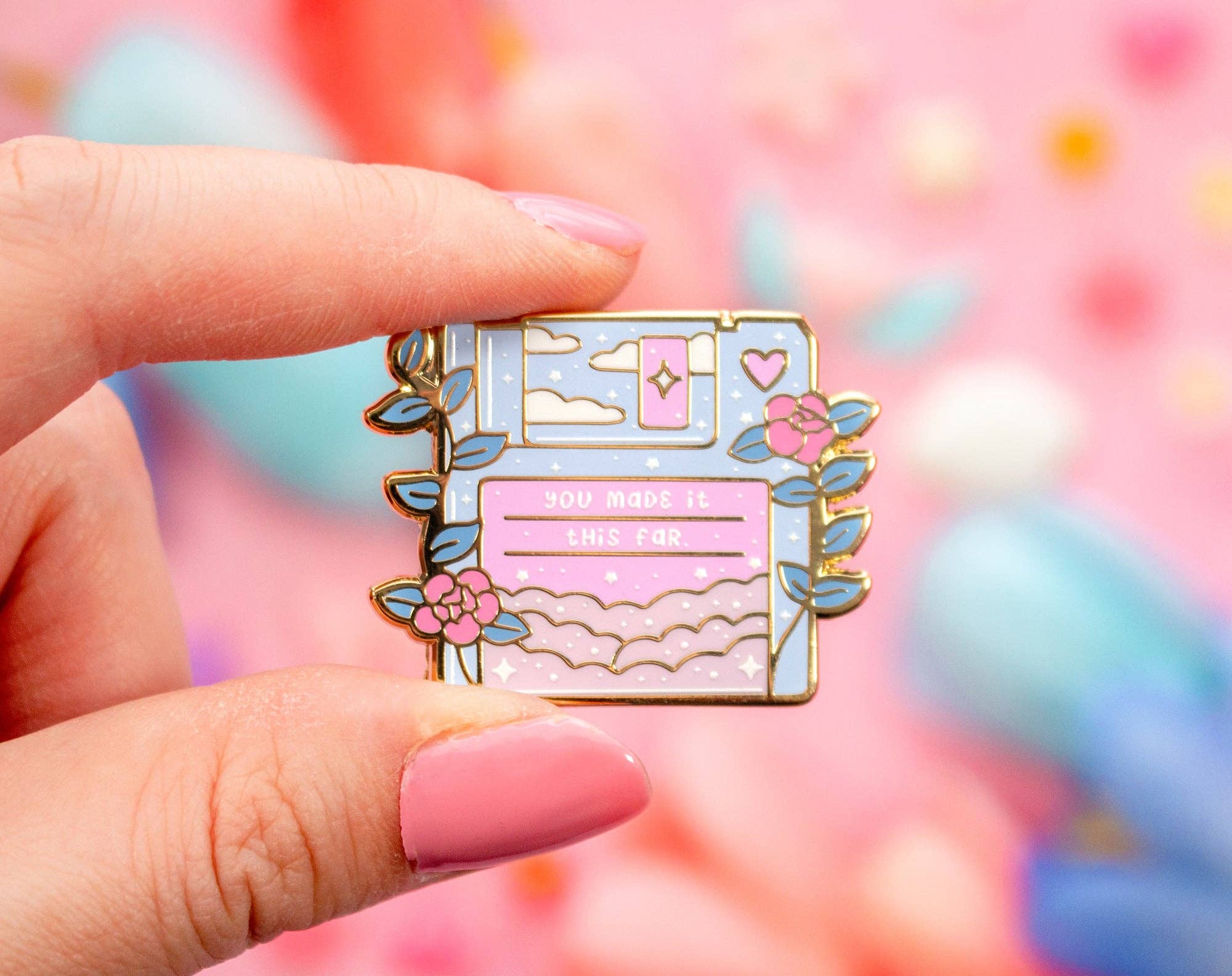 Unicorn Eclipse - Wholesale Lapel Pin/Button - Floppy Disk Enamel Pin4