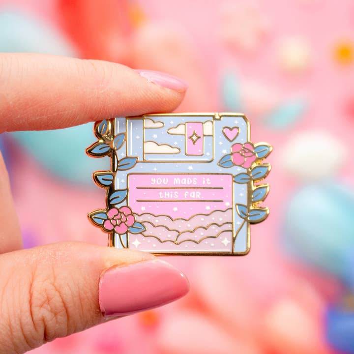 Unicorn Eclipse - Wholesale Lapel Pin/Button - Floppy Disk Enamel Pin4