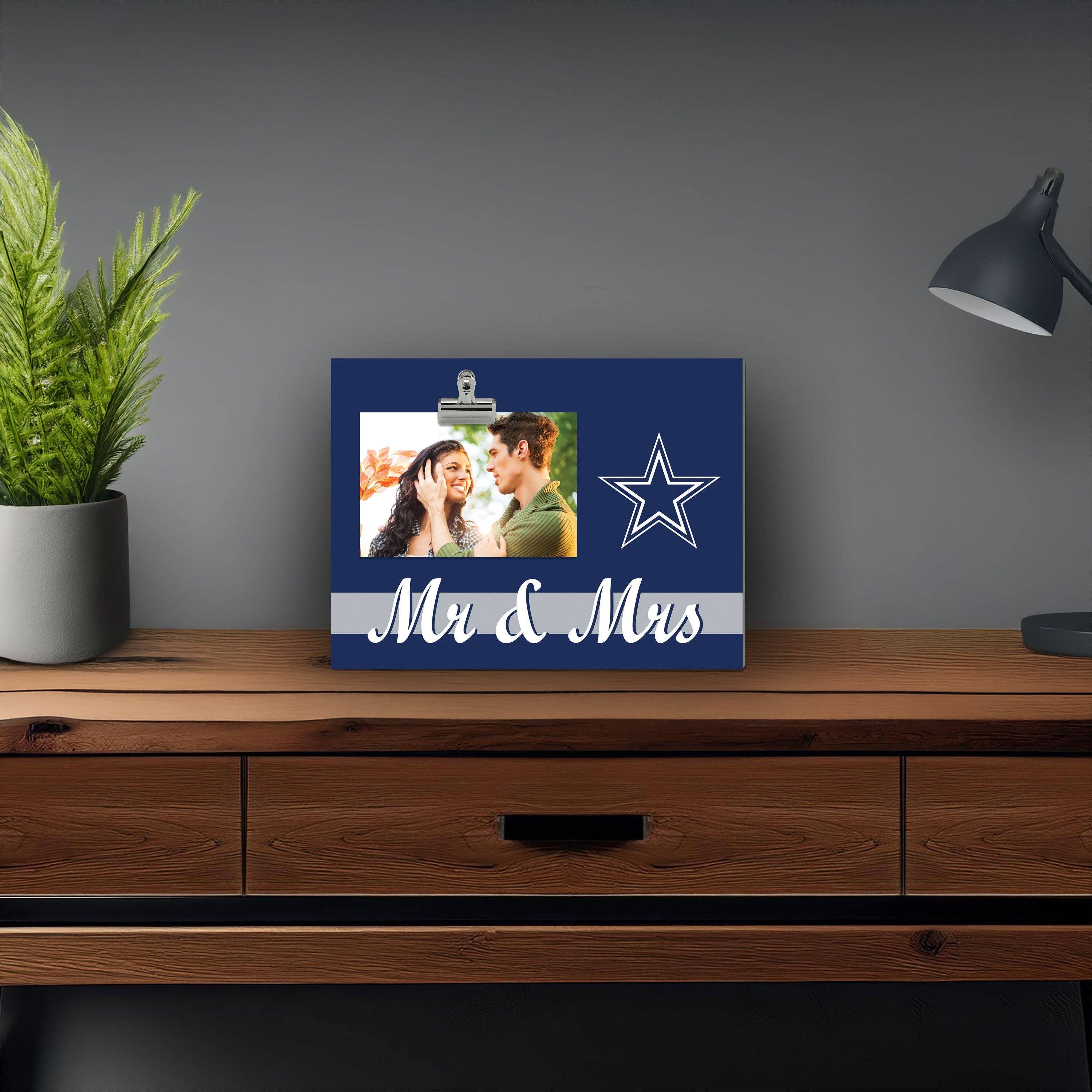 Fan Creations - Wholesale Picture Frame - Brightline Mr. and Mrs. NFL Dallas Cowboys Clip Frame0