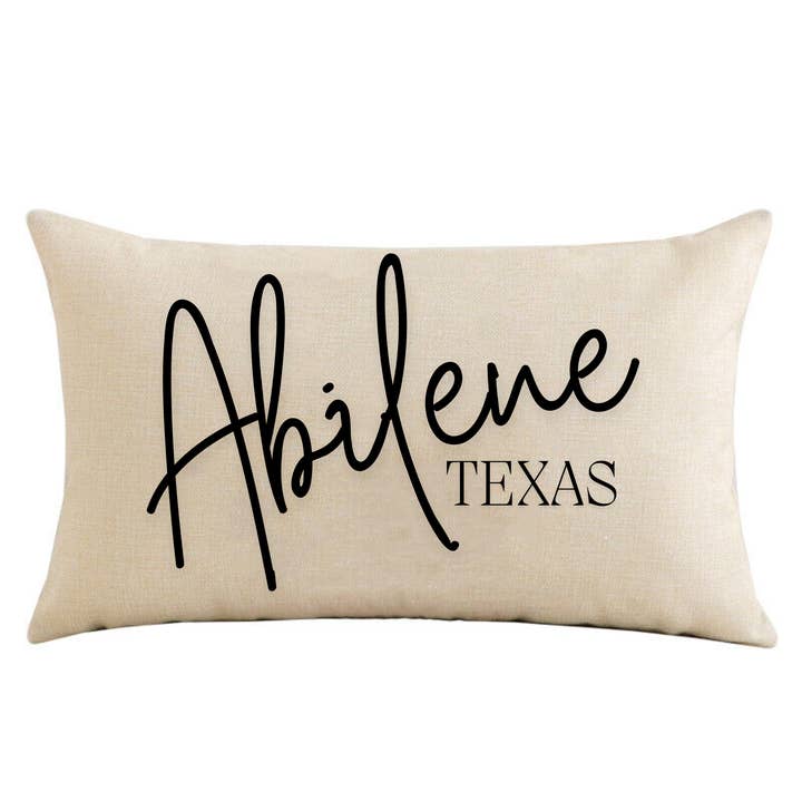 LuckTen - Wholesale Throw/Decorative Pillow - Custom City and State Throw Pillow - Your City and State