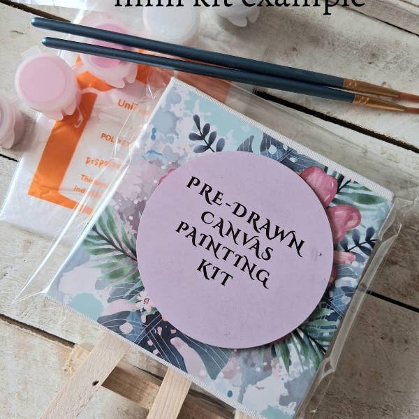 The Boozy Bookworm Art Kits – wholesale DIY craft kit – Afternoon Picnic DIY Painting Art Kit ~ 2 sizes6