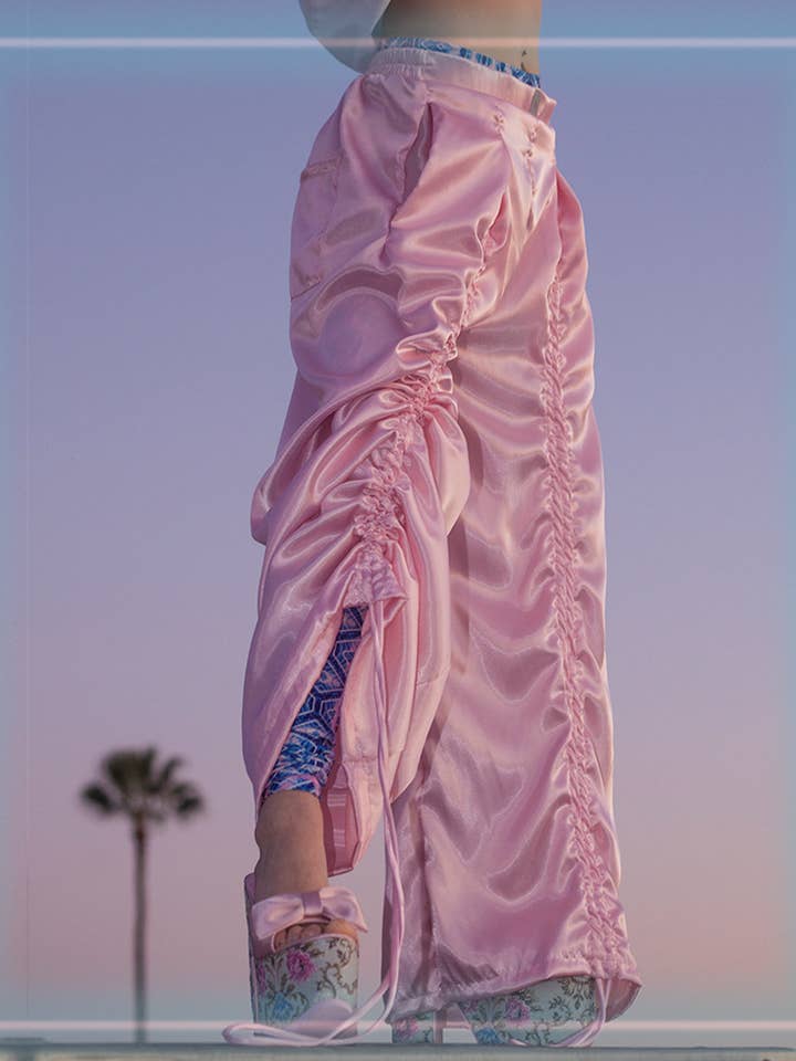 Esqape - Wholesale Pants - Women's - Armore ~ pink (curtain pants)