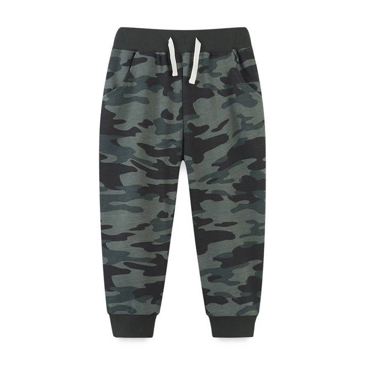 MyKids-USA® – Calças - Criança por atacado – Calça Casual Camuflage Menino Camuflage Sola