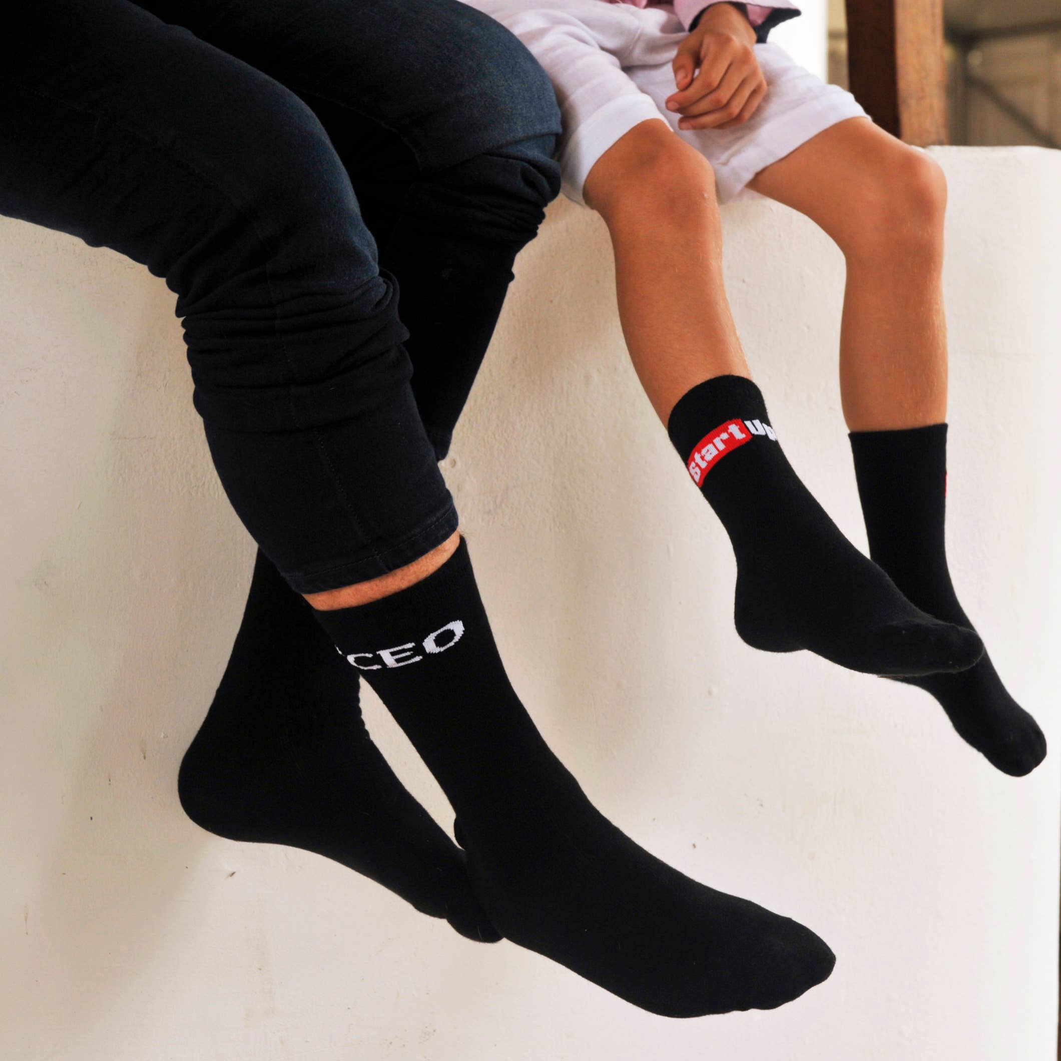 Boogie Toes - Wholesale Socks - Unisex - 2-pair Sidekicks Daddy and Me CEO Startup Socks Set2