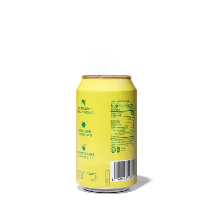YUZUCO - Wholesale Soda/Carbonated Drink - Sparkling Yuzu-Ade (12oz, 12pk)7