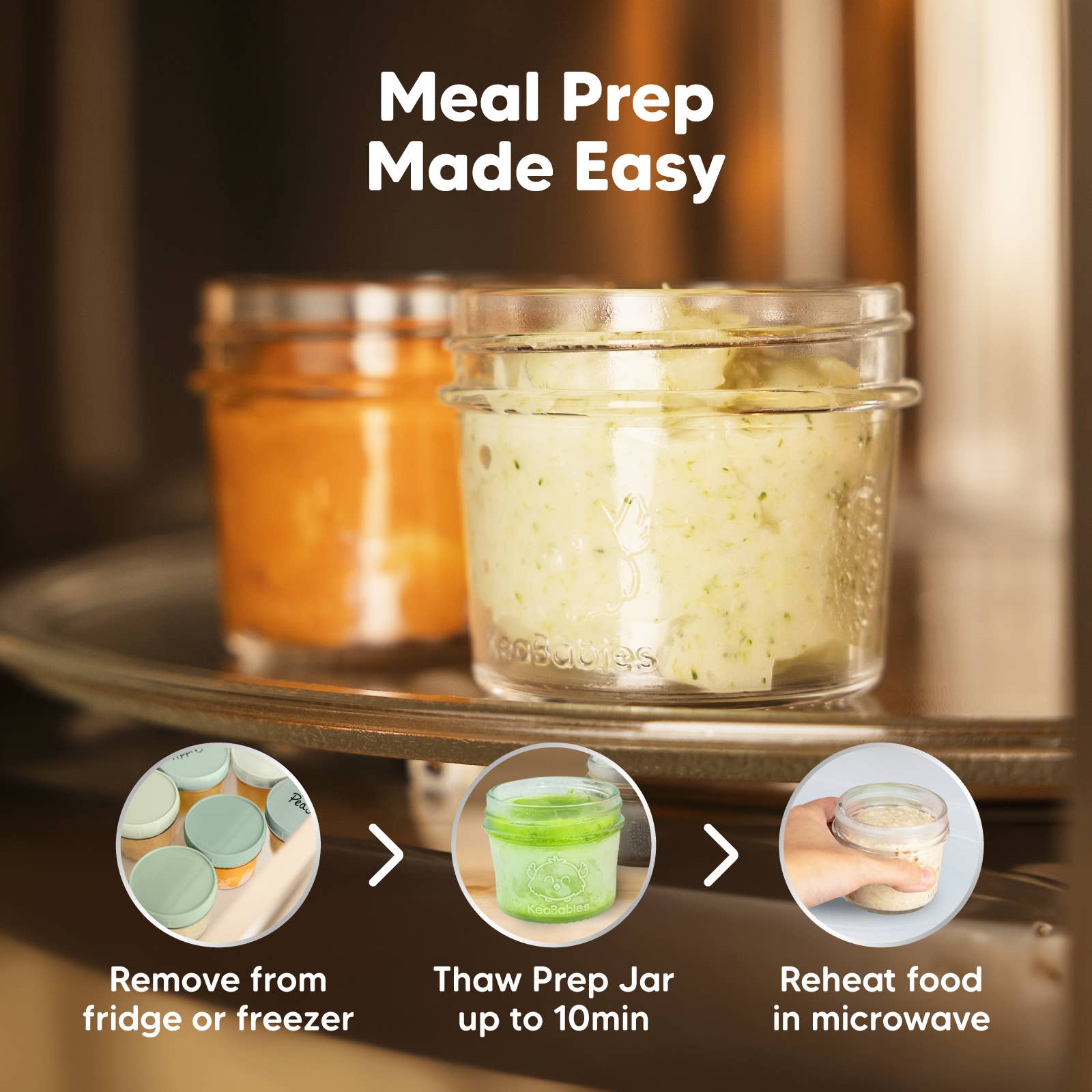 Sage 12pk Prep Baby Food Storage Containers, Leak-Proof Food Jars for wholesale on Faire8