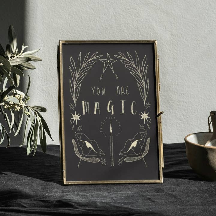 You Are Magic, Affirmation Illustration ✹ Art Print for wholesale by Time With Anna