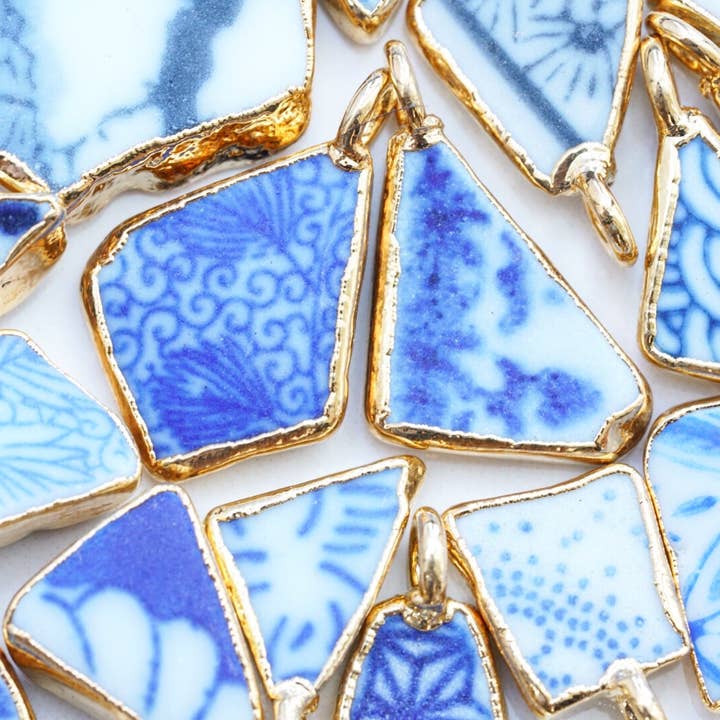 Rise Hawaii Jewelry – Engroshandel Halskæde med vedhæng – 24k guld-dyppet havet keramik halskæde