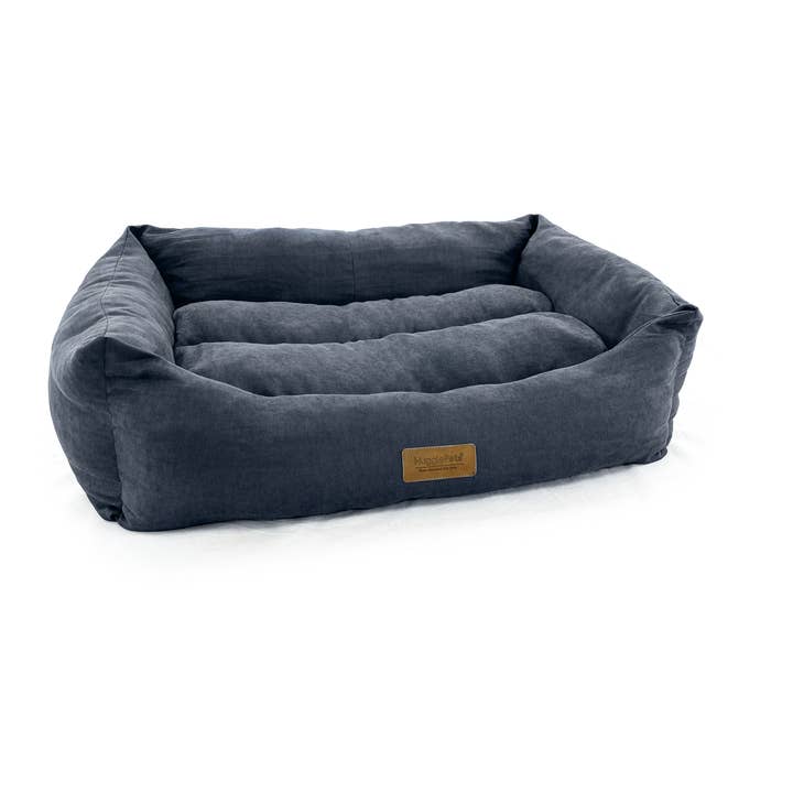 HugglePets Luxury Dog Lounger - Charcoal for wholesale by HugglePets