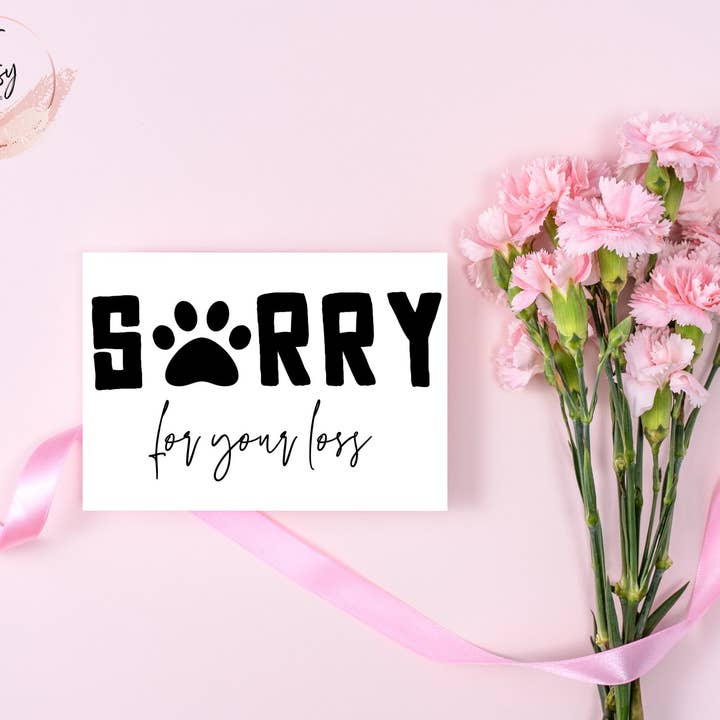 Dog Loss Card for wholesale by TipsyCards