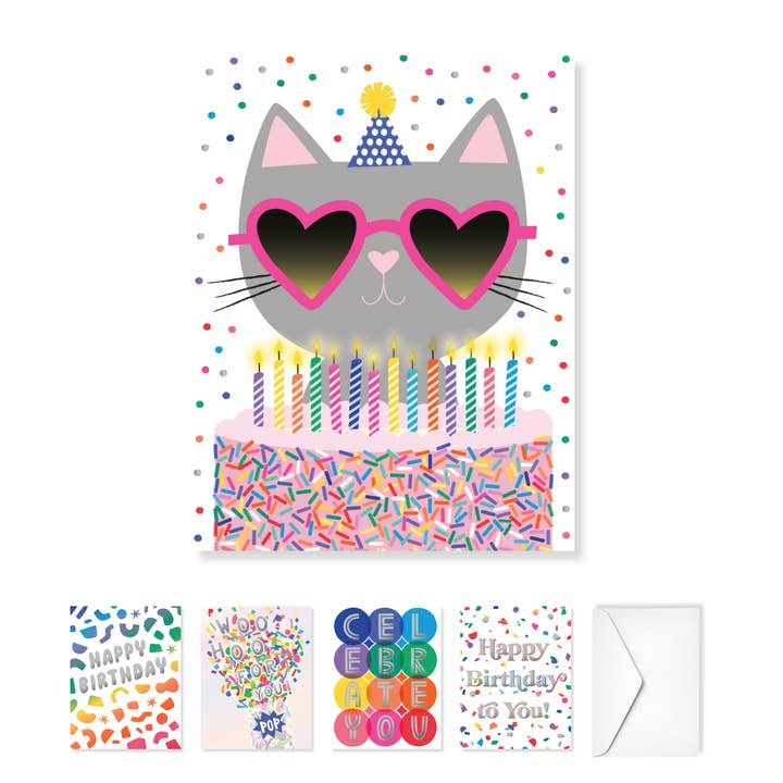 Moonbow Creative Co. - Wholesale Stationery/Notecard Set - Confetti Cuties Paper Hugs Note Cards4