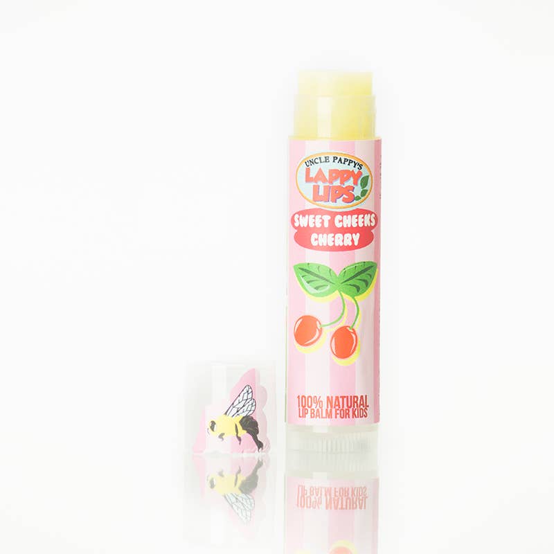 Just Bee – wholesale Lip Balm – Sweet Cheeks Cherry - Lappy Lips - Kids lip Balm1