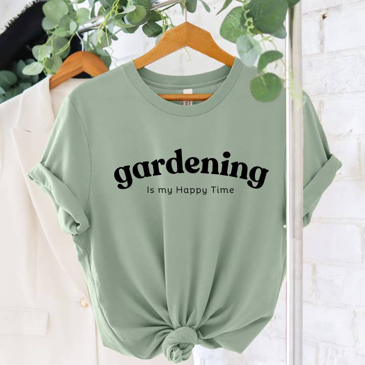 Gardening Is My Happy time tshirt for wholesale by One Nine