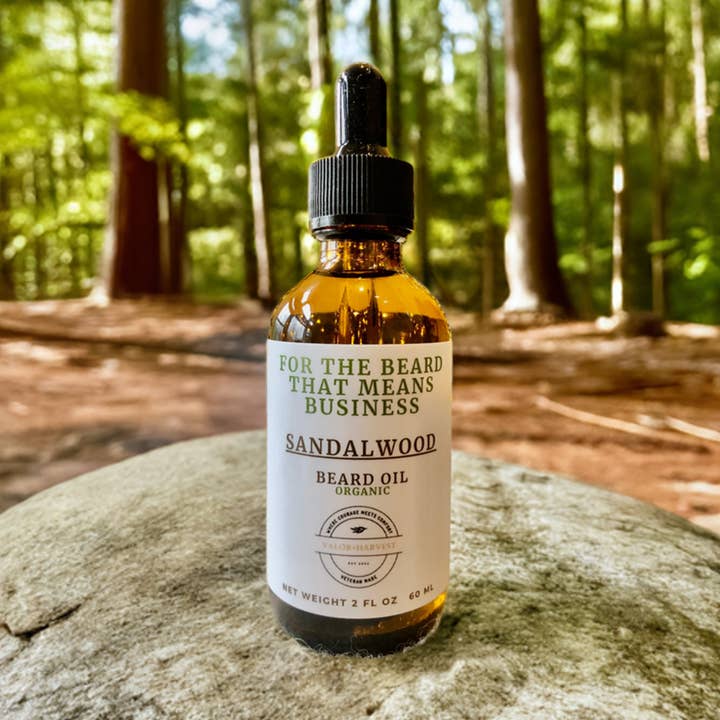 Skäggolja - 2 oz Sandelträdoft – 100% Naturlig, Ekologisk, Icke-GMO För Män för wholesale av Valor+Harvest