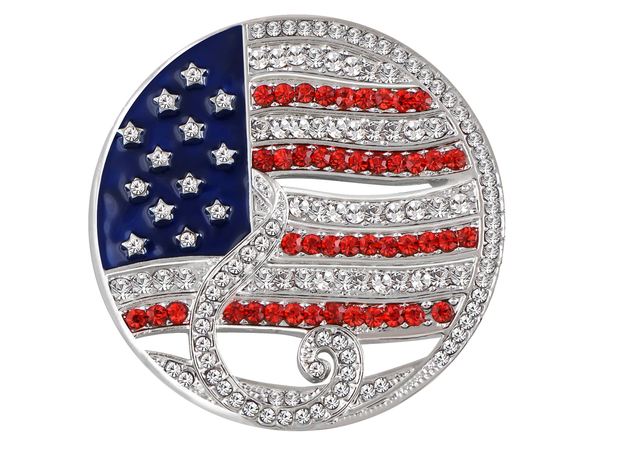 AK Brand – Großhandel Broschen – Brosche mit amerikanischer Flagge der USA, 4. Juli14