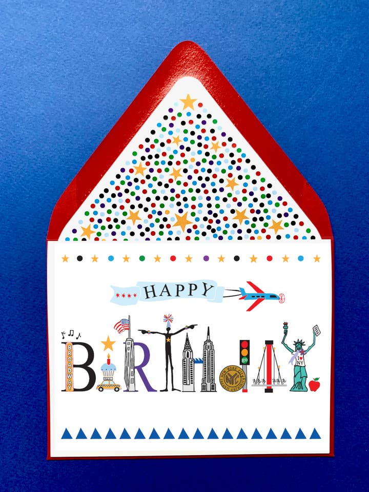 Mighty Birthday, New York - Set of 10 Cards for wholesale by Mighty Violet Design