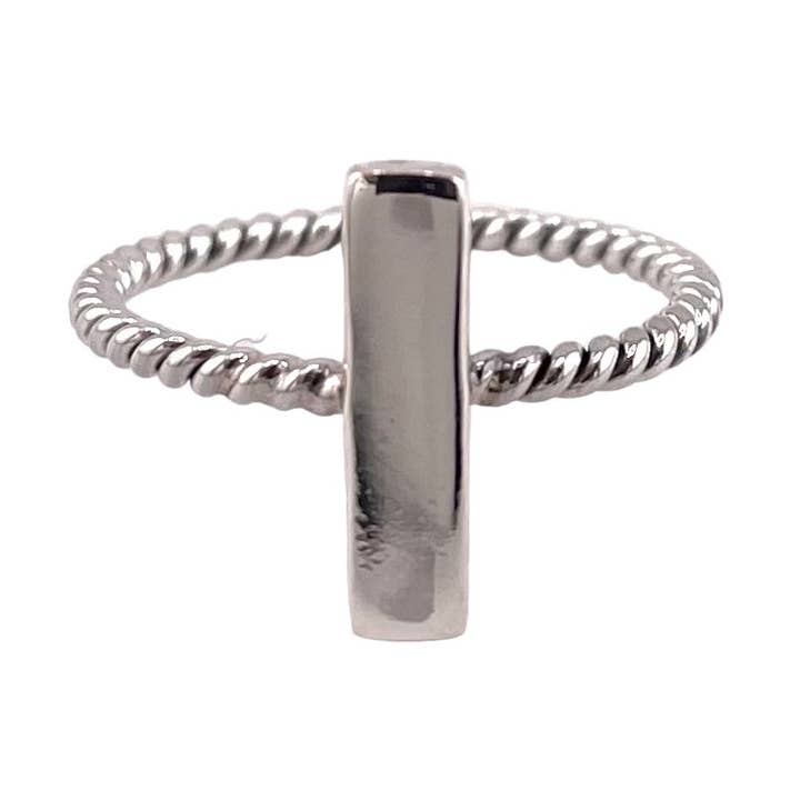 Bar Rope 2mm Ring Sterling Silver for wholesale by Select Lines