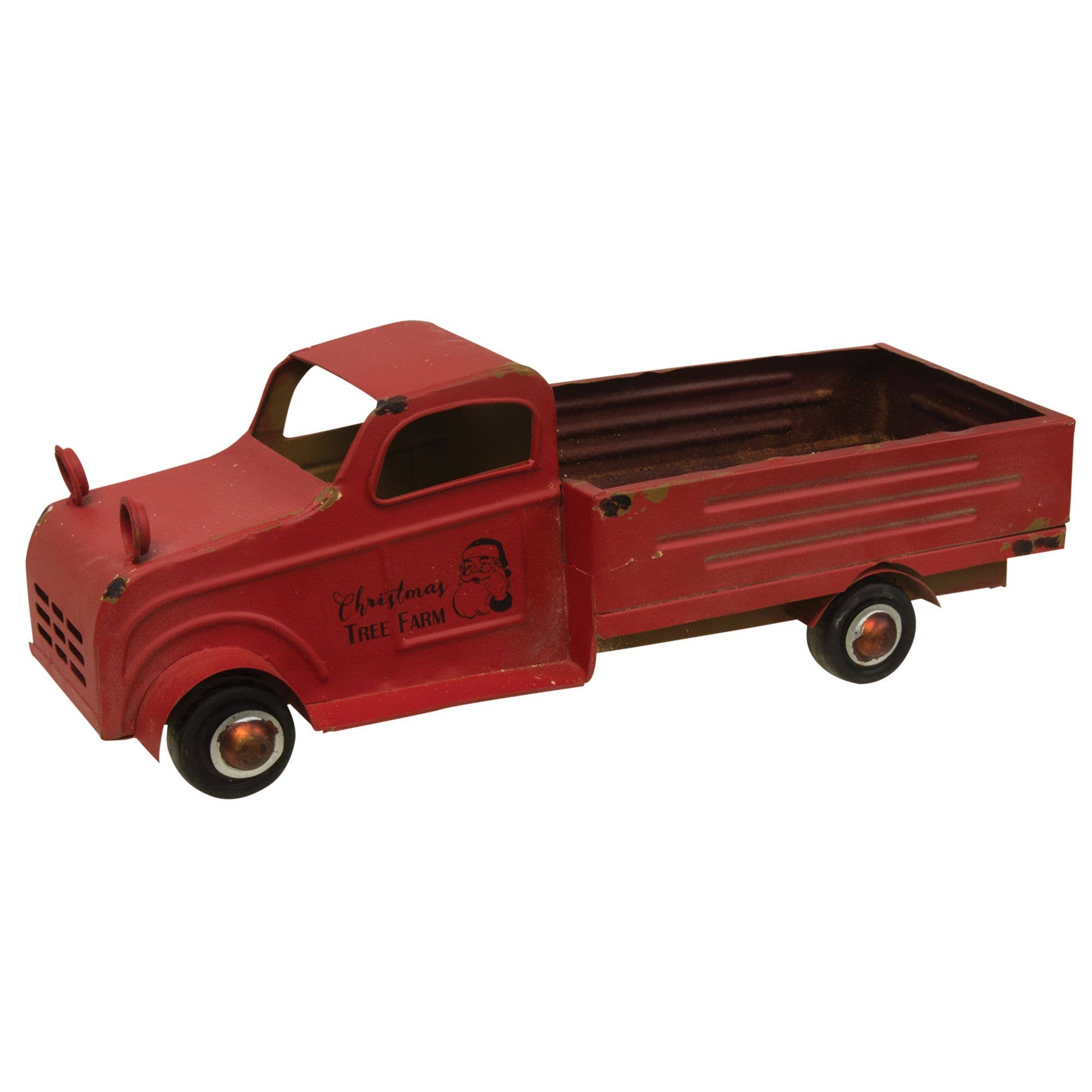Red Truck Wall Pocket in Red Tin 